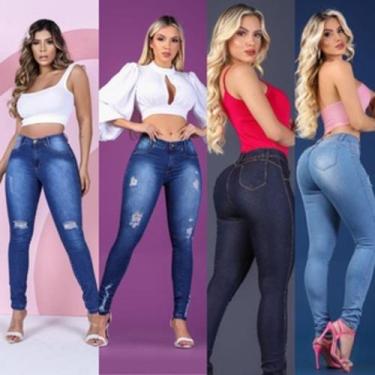 Imagem de Kit C/ 3 Calças Feminino Mulher Hot Pants Menor Preço - Ababil, 42 44 