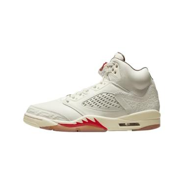 Imagem de Tênis masculino Air Jordan 5 Retro El Grito (HF8833-100, Sail/Coconut Leite/Pine Green) Dark Pony), Vela/leite de coco/verde pinheiro/pônei escuro, 38 BR