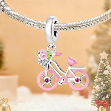 Imagem de 1 peça prata elegante itinerário de viagem berloque para mulheres, faça você mesmo e roupa diária combinando joias decoração presente para mamãe, 19.2*12.7mm, Prata, Sem Pedra Preciosa