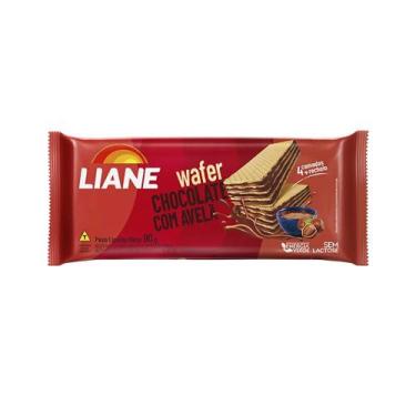 Imagem de Biscoito Wafer de Chocolate com Avelã Sem Lactose - 90 Gramas - Liane