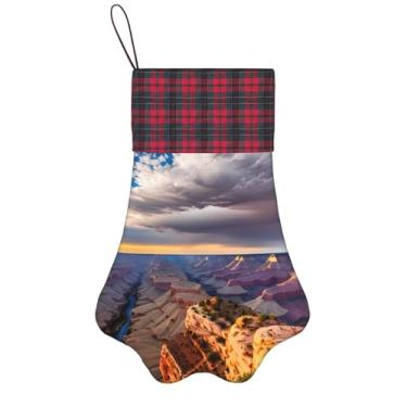 Imagem de SKKNT Beauty Grand Canyon 1 Impressão Meias de Natal Animais de Estimação Decoração de Natal Cães Gatos Árvore Decoração Doce Presente Conveniente