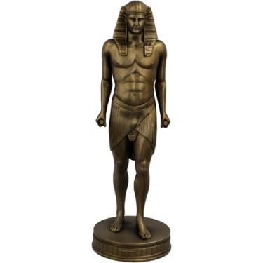 Imagem de Estátua Osíris Antinoo - Deus Egípcio Romano (Cor Ouro Velho)