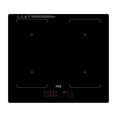 Imagem de Cooktop De Indução Embutir HQ 4 Bocas Painel Touch Free Zone Preto 7000W HQ-IDE7004FZ 220V