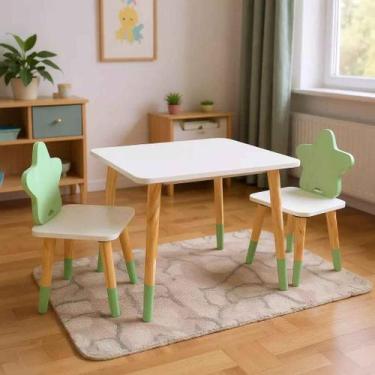 Imagem de Kit Educativo Mesa e 2 Cadeiras Infantil Estrela - Eita Casa Perfeita,