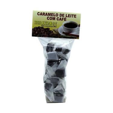 Imagem de Caramelo de leite com café tradicional pacote 100g balas brizon - unit