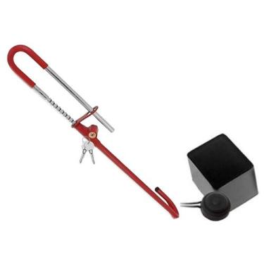 Imagem de Kit Antifurto Trava de Volante Pedal Algema e Bloqueador com Led - OVE