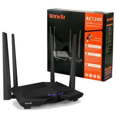Imagem de Roteador Gigabit Roteador Wifi Tenda Ac10 Dual Band Ac1200 Mbps Mu-Mim