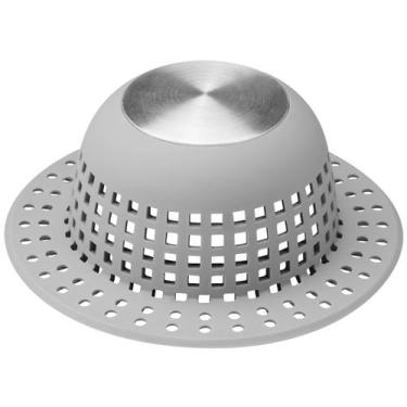 Imagem de Protetor de Cabelo para Ralo de Chuveiro Aluvor Tampa de Silicone em F