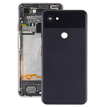 Imagem de HONGYAN Peças de substituição de telefone celular Tampa traseira da bateria com lente de câmera e chaves laterais para o Google Pixel 3a XL Acessórios telefônicos
