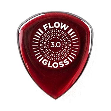 Imagem de Jim Dunlop Palheta de guitarra Flow Gloss 3,0 mm - Pacote com 12 (550R300), marrom