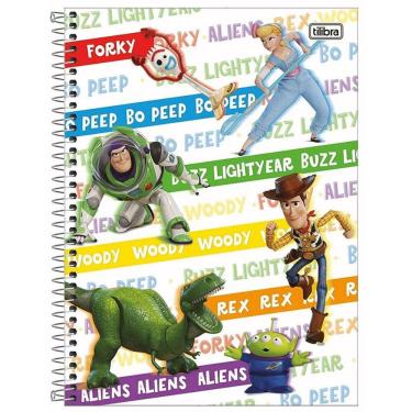 Imagem de Caderno Universitário Espiral Capa Dura 80 folhas - 1 matéria Toy Story Friends: Disney