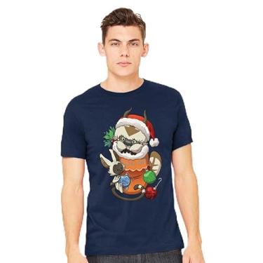Imagem de TeeFury - Meia Stuffer Elemental - Camiseta masculina de Natal, Natal, Turquesa, 5G