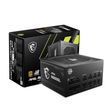 Imagem de Fonte MSI MAG A650GL, 650W, 80 Plus Gold, Modular, PFC Ativo, Com Cabo, Preto
