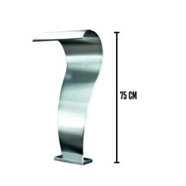Imagem de Cascata Para Piscina Naja Aço Inox Fabricante Garantia - Supera Inox L