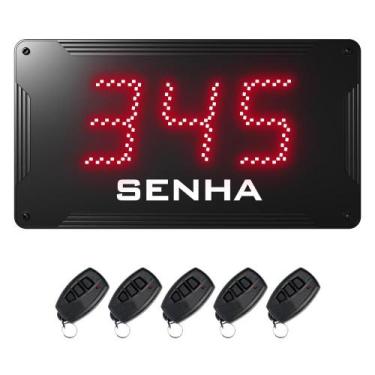 Imagem de Painel de Senha com 3 Dígitos de 10 cm + 5 Controles - Michelangelo