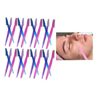 Imagem de Lâmina de sobrancelha dermaplaning esfoliante facial removedor pelos 2