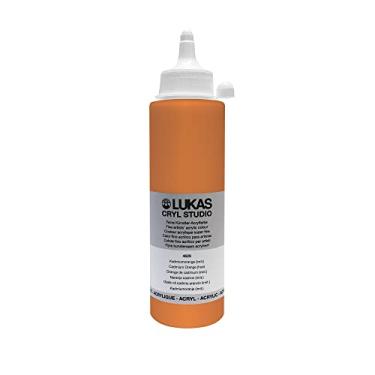 Imagem de LUKAS CRYL Studio Artists Paint High Pigment Concentration Paint - 250 ml garrafa - Cádmio Orange Hue