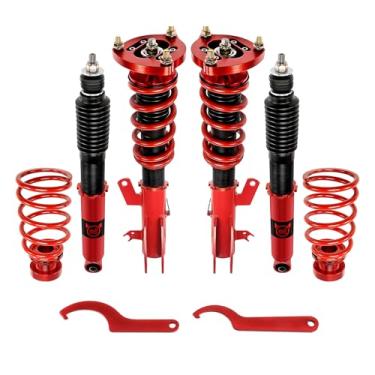 Imagem de EVIL ENERGY Coilovers compatíveis com Honda Civic 2012-2015 FG3/FB2, kit de suspensão Coilovers, kit de redução de altura ajustável, amortecedores de bobinagem de tubo duplo para passeio confortável,