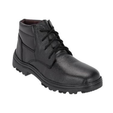 Imagem de Bota De Couro Masculina Preta Bico Reforçado - Authentic Lima, 43
