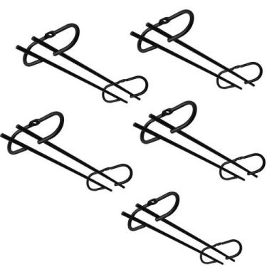 Imagem de Kit 5 Peças Porta Taças de Teto Preto Fosco Suporte Suspenso para Taça