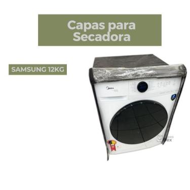 Imagem de Capa secadora samsung 12kg transparente flex - Capas Flex, MARROM