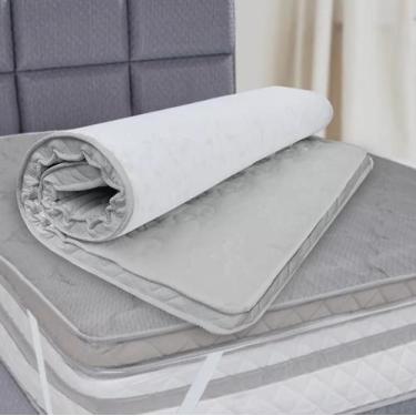 Imagem de Pillow Top Casal Espuma SOFT Genki Kenko, Branco