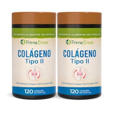 Imagem de Kit 2x Colágeno Tipo 2 Saúde das Articulações 120 Cápsulas Prime Ervas