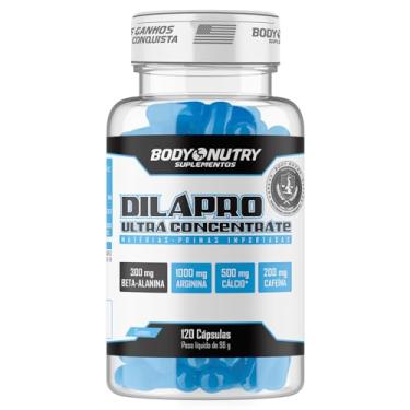 Imagem de Vasodilatador Pote 120 Cápsulas Dilapro Ultra Concentrado Auxilia no Funcionamento Muscular, Estado de Alerta e Concentração Beta Alanina Arginina Calcio Cafeina Matéria Prima Importada - Body Nutry