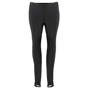Imagem de Calça masculina feminina, calção de banho confortável, calça comprida de mergulho, surfe, mergulho, leggings de natação com alça para os pés, mantém aquecido para esportes aquáticos (G) Calças de