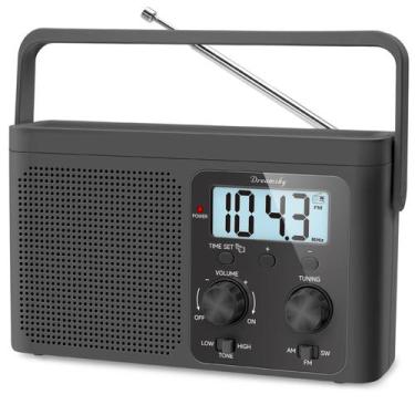 Imagem de Rádio Portátil FM/AM DreamSky - Bateria ou Energia Elétrica - Display 