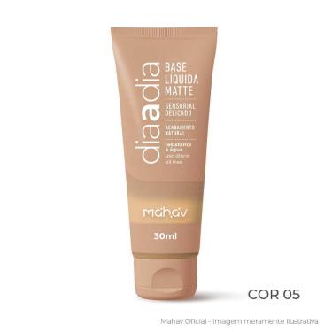 Imagem de Base Líquida Matte Mahav Dia a Dia Cobertura Natural Vegana
