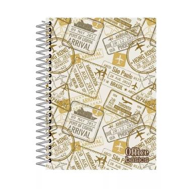 Imagem de Caderno Universitário Capa Dura 15 Matérias Estampado - School Basics