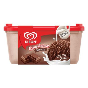 Imagem de Sorvete Chocolate Kibon Cremosíssimo Pote 1,5L