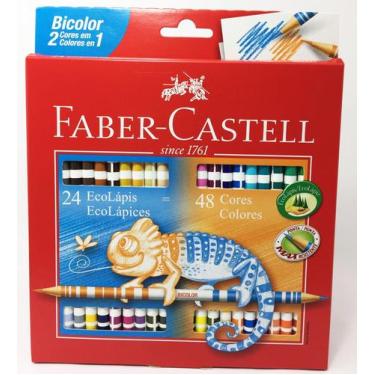 Imagem de Lápis de Cor Bicolor Faber-Castell com 48 Cores