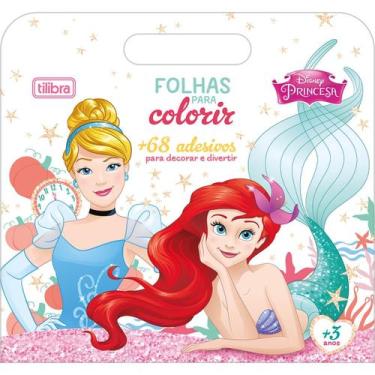Imagem de Folhas de Atividades Maleta Princesas 8 Folhas, Único