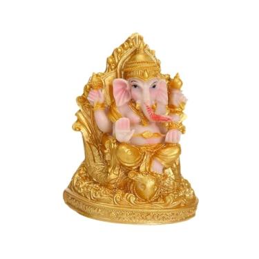 Imagem de IEUDNS Lord Ganesha estátua ganesha figura decorativa colecionáveis ​​ornamentos escultura de buda para painel de painel de tv stand tv stand
