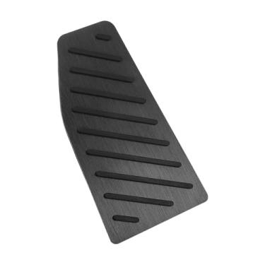 Imagem de Hihaha 1 peça de cobertura de pedais de apoio para os pés automático/manual almofadas de pedal apoio para os pés capa de almofada de pedal morto para Toyota RAV4 2019-2024 liga de alumínio preta