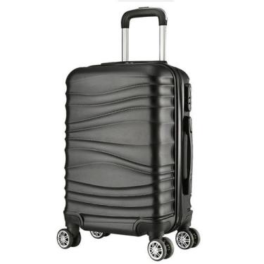 Imagem de MALA DE VIAGEM  MÉDIA EM ABS C/ RODINHAS 360º - EAGLE - AS67, Preto