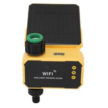 Imagem de WiFi Water Timer, Timer de Aspersão do Painel Solar Com Sensor de Chuva, Controlador Automático de Irrigação por Meio de Controle de Aplicativos para o Jardim da Varanda do