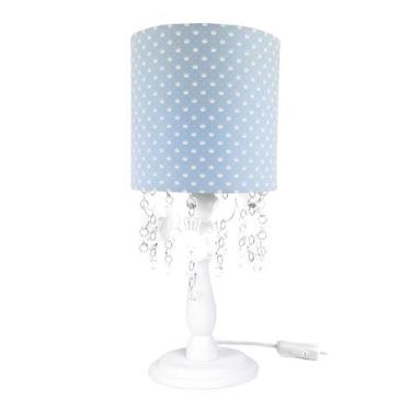 Imagem de Abajur Madeira Cristais Urso Príncipe Quarto Bebê Infantil - Potinho d