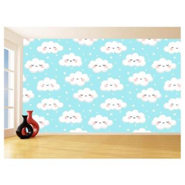 Imagem de Papel De Parede 3D Infantil Nuvens Babê Baby 3,5M Azs312 - Você Decora