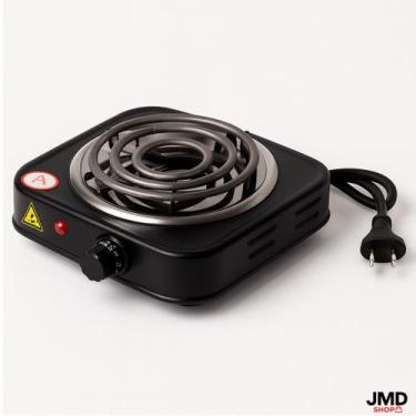 Imagem de Fogareiro Elétrico 1 Boca Portátil Bivolt 1000W para Camping e Cozinha