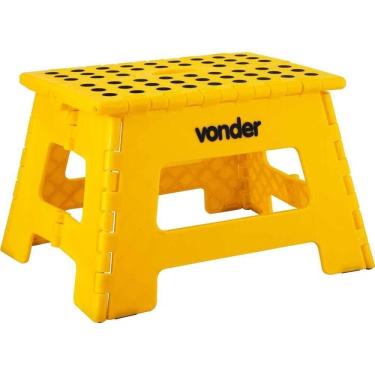 Imagem de Banqueta Plástica Multiuso Dobrável 150KG 220mm  VONDER