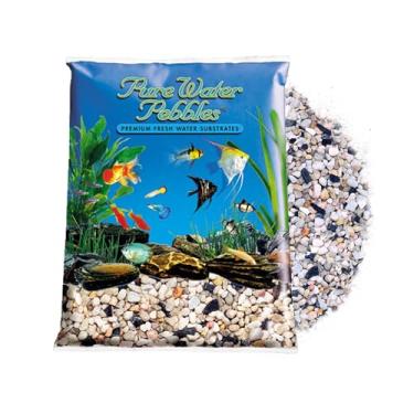 Imagem de Pure Water Pebbles Cascalho de aquário arco-íris - 11 kg - não tóxico, resistente à cor, substrato vibrante para aquários, terrários, lagoas e artesanato
