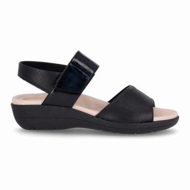 Imagem de Sandália Fascite Anabela Médio Preto - Piccadilly, 38