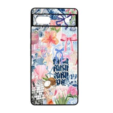 Imagem de qizjio Capa de telefone colagem estética à prova de choque arte protetora coquete verão capa de telefone para Google Pixel 6A