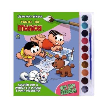 Imagem de Turma Da Mônica Livro Para Pintar Com Aquarela