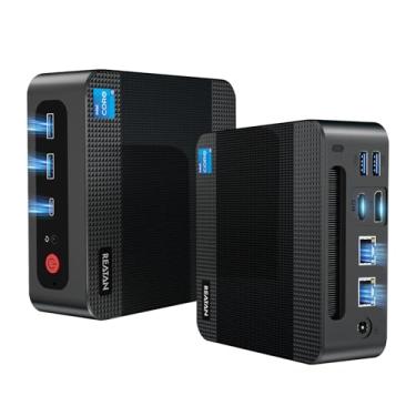Imagem de Reatan Mini PC para jogos com Intel Core i5 12450H (8C/12T, até 4,4GHz), SSD 16G DDR4 512G M.2, mini computadores com LAN Gigabit dupla, suporta tela tripla 4K, WIFI6, BT5.2