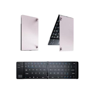 Imagem de Mini Teclado Sem Fio Bluetooth Universal Dobrável Portátil