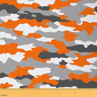 Imagem de jejeloiu Tecido de camuflagem da The Yard Kids Tecido de estofamento camuflado para cadeiras 1 jarda estilo militar impermeável para decoração de ambientes internos e externos para decoração de quarto